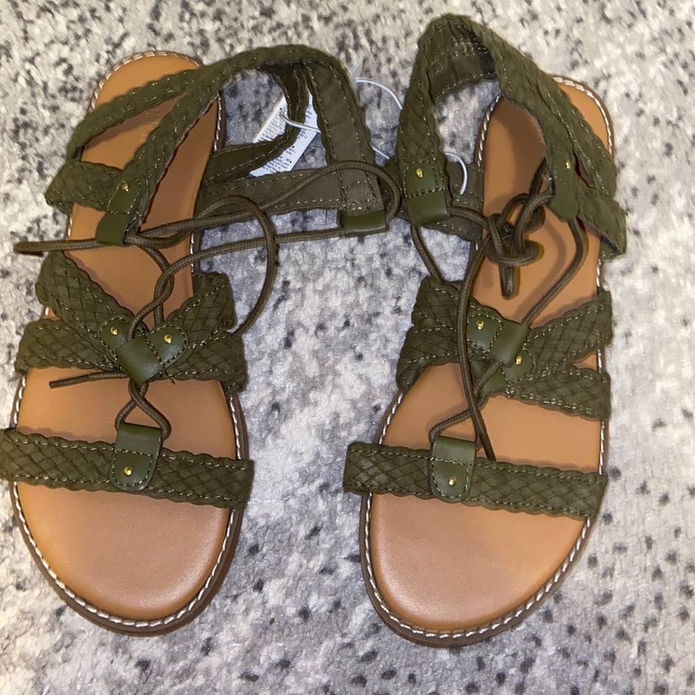 Old Navy Olive Green Gladiator Sandals